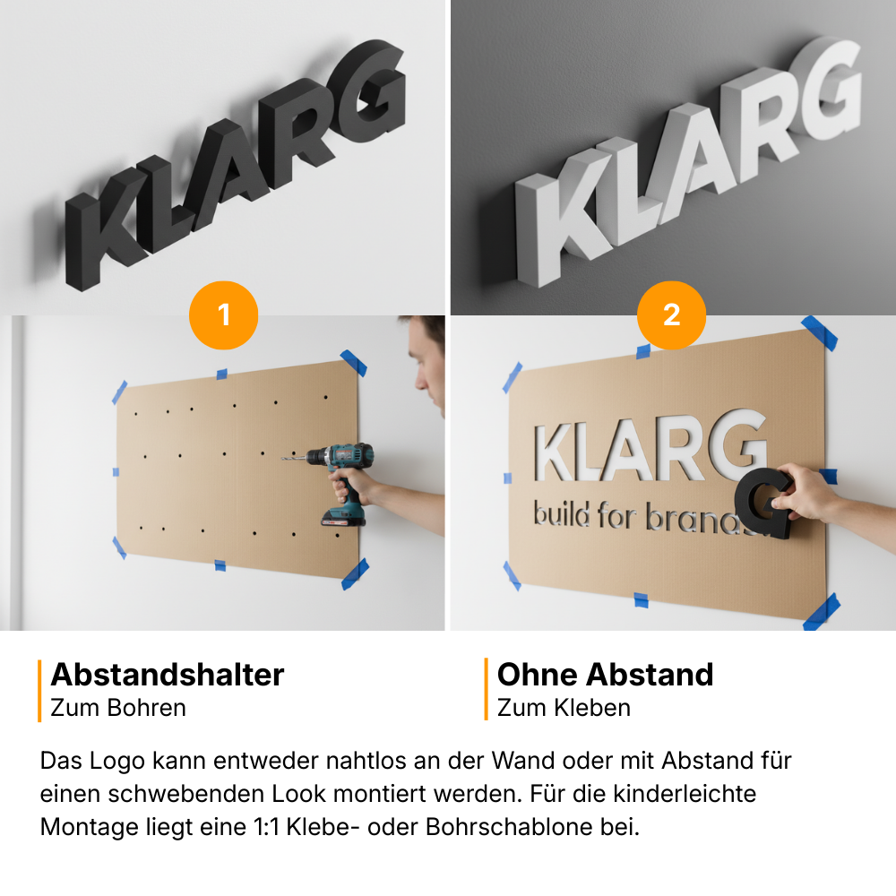 3D Moos Logo zum Kleben 2