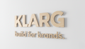 3D Holz Logo mit Abstandshaltern