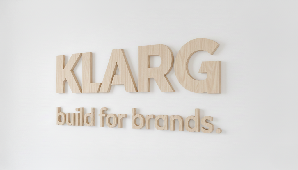 3D Holz Logo zum Kleben