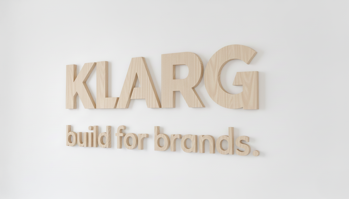 3D Holz Logo zum Kleben