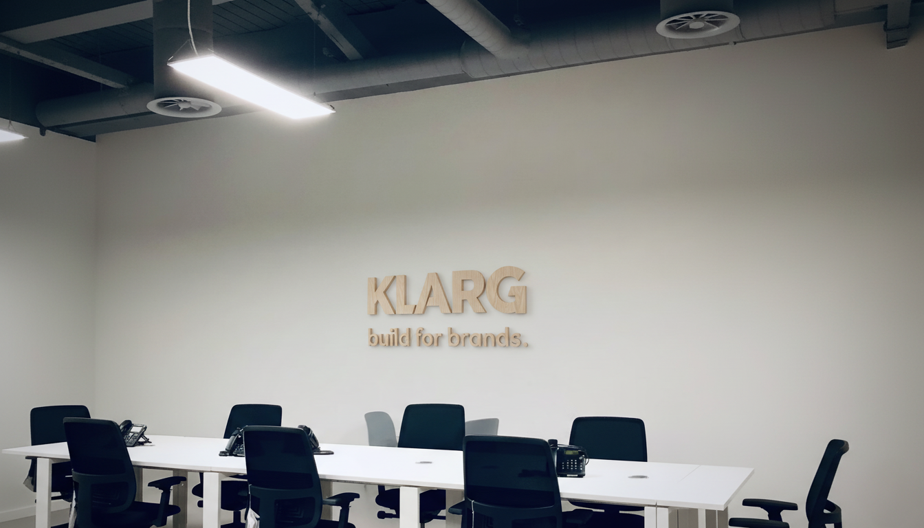 3D Holz Logo zum Kleben