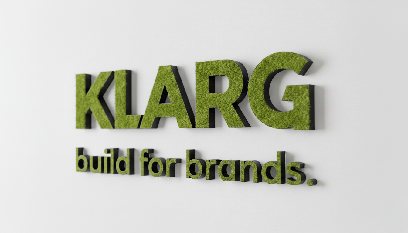 3D Moos Logo zum Kleben