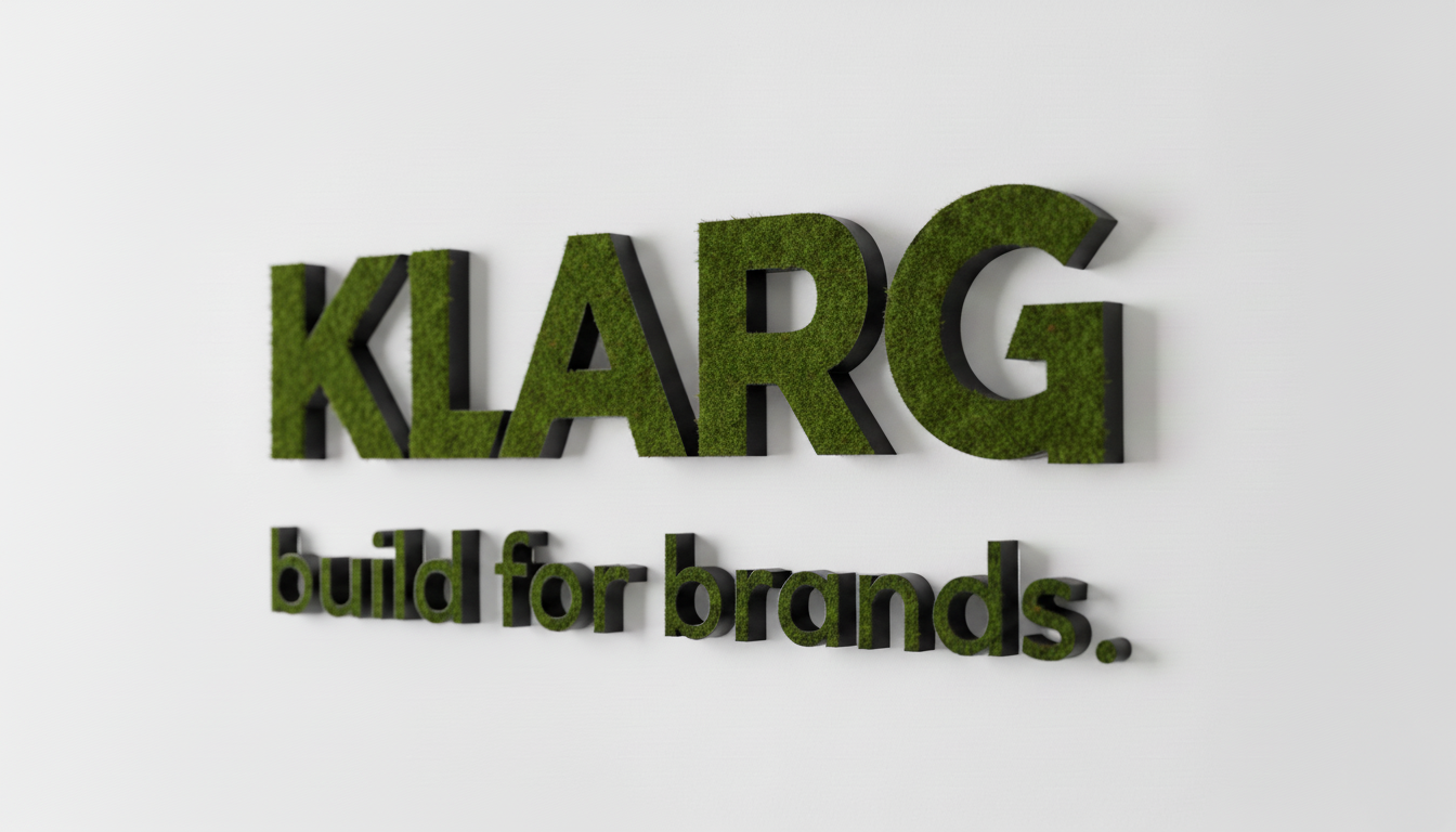 3D Moos Logo zum Kleben