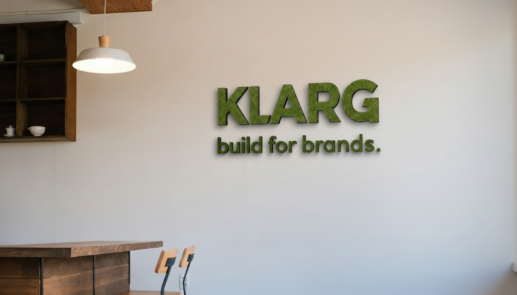 3D Moos Logo zum Kleben