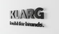 3D Logo mit Abstandshaltern