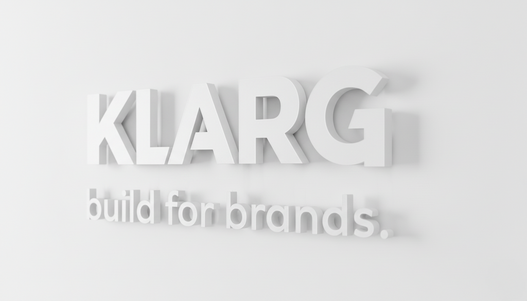 3D Logo mit Abstandshaltern