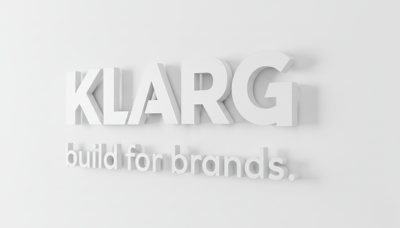 3D Logo mit Abstandshaltern