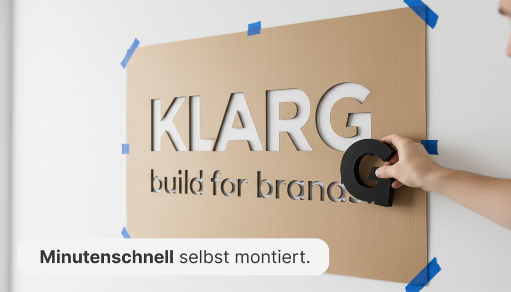 3D Logo zum Kleben