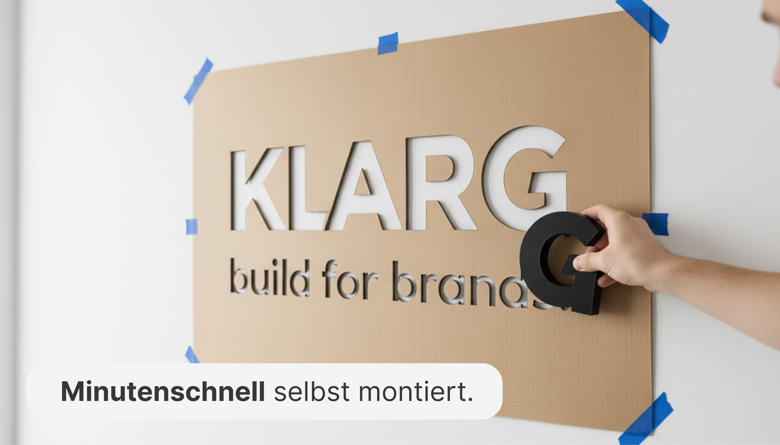 3D Logo zum Kleben
